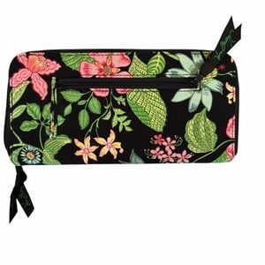 Vera Bradley Floral Black Wallet/travel wallet